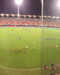 @triplemfooty @gcsuns v Adel Crows 1/2 time, Crows by 30 pts Perfect night for footy. #afl